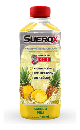 Suerox Bebida Hidratante Sabor Piña 630ml