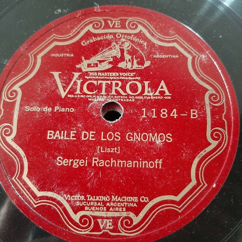 Pasta Sergei Rachmaninoff Victrola C171