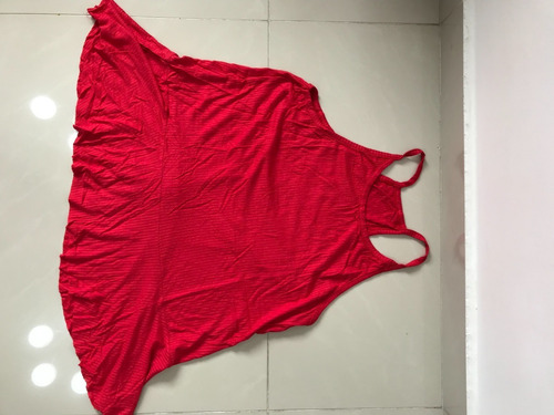 Remera Musculosa De Mujer Lisa Roja