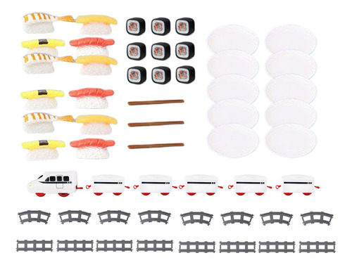 Conjunto De Vías De Tren De Coche De Carga De 5 Carruaje