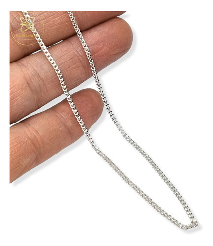 Imagen 1 de 4 de Cadena Plata Grumet X 45 Cm 3,8 Grs