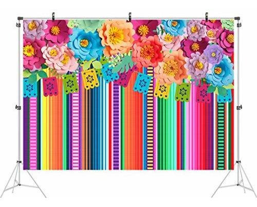 Fondo De Fiesta Mexicano Photobooth Flowers Fiesta Back...