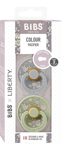 Chupetes Bibs Liberty Set X2 Unidades Bpa Free Caucho
