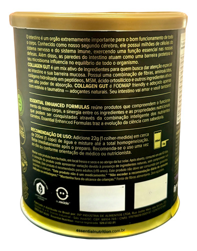 Collagen Gut Lata 440g/20ds Sabor Uva Essential