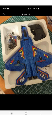 A Control Remoto Avion F22 Con 1 Bateria Extra