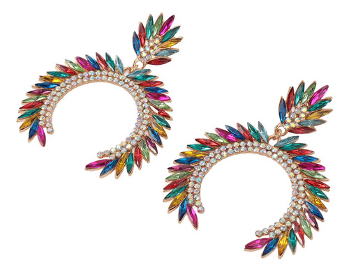Pendientes Colgantes En Forma De Lágrima Con Flor De Marques