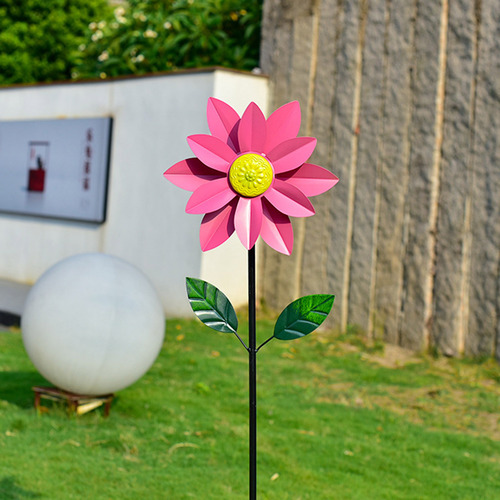 Molino De Viento Giratorio Y Outdoor Iron Art Para Jardín De