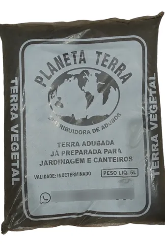 Terra Vegetal Peneirada Adubada 5 Kg