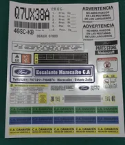 Comprar Kits De Calcomanías Precaución\u002Fservicio Ford Super Duty