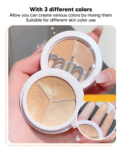 Face Fix Corrector, 3 Colores Crema Correctora A Prueba De