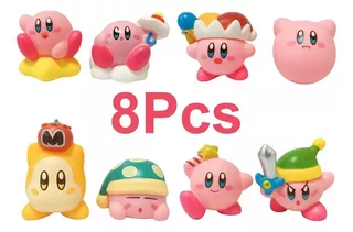 8 Figuras De Juguete Kirby The Amazing Mirror Coleccionables