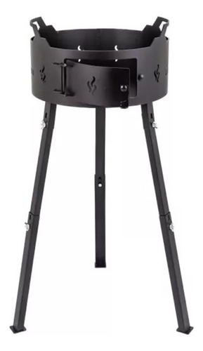 Fogonero Parrilla De Pie Desmontable Circular Mod. Lb0001-80