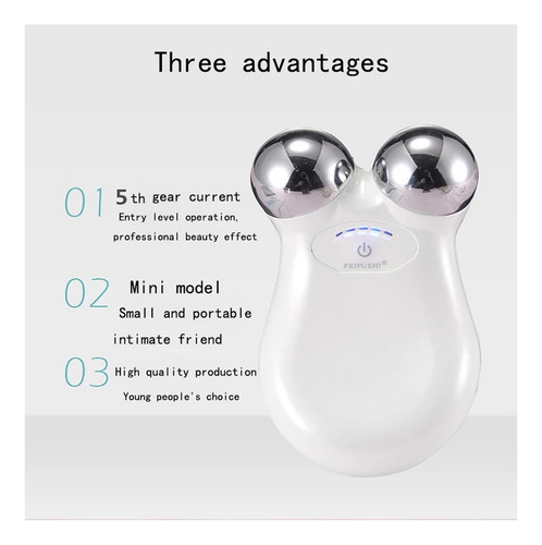 . Ems Massageador Facial Microcorrente Lifting & Firming,