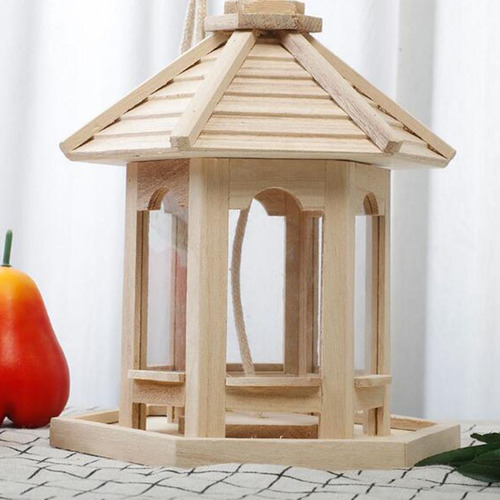 3 Piezas De Colgante Gazebo Comedero Para Pájaros Jardín