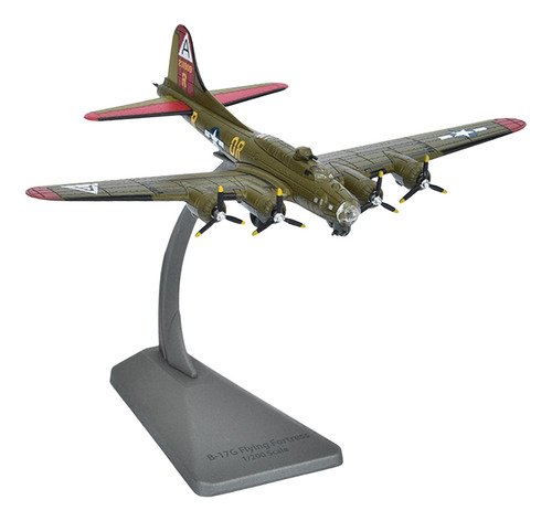 1:200 B-17 Modelo De Caza Fundido A Presión Con Base Para