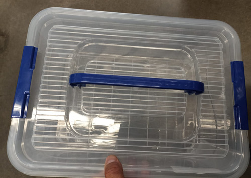 Caja Contenedor Organizador Plástico Con Asa 11 Lts