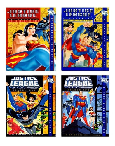 Liga De La Justicia & Jl Unlimited Serie Completa Dvd