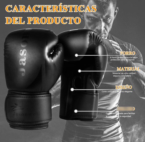 Guantes De Box Para Entrenamiento Con Protector Bucal Inclui