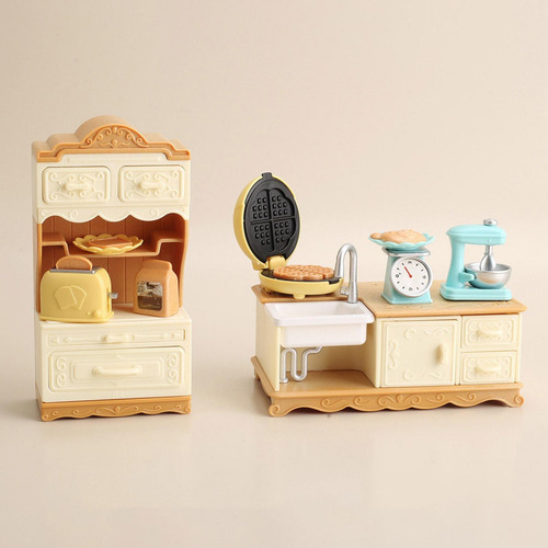 Juego De Gabinetes De Cocina En Miniatura, Accesorios De