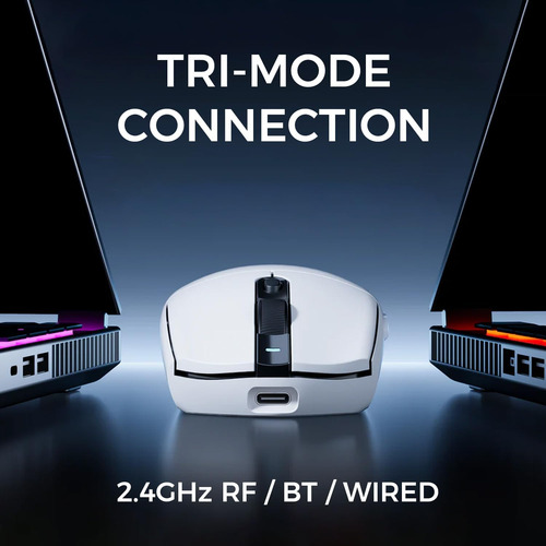 Mchose G3 Ultra Inalámbrico Ratón De Juegos, Simétrico, 26k