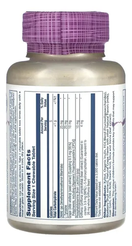 Solaray, Kids Focus Masticables - Unidad a $2333