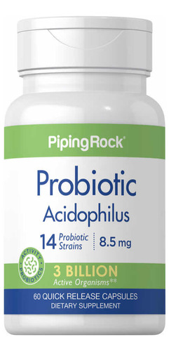 Probiotico Acidophilus 14 Strains / 11mg 3 Billon X 60 Caps