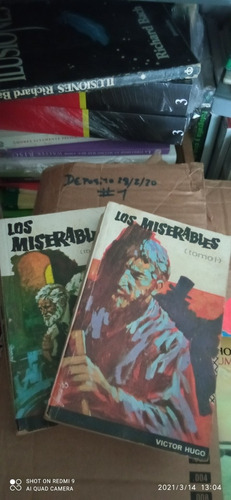 Libro Los Miserables. Víctor Hugo. 