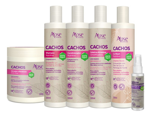Kit Cachos Shampoo, Cond., Ativador, Gelatina E Outros