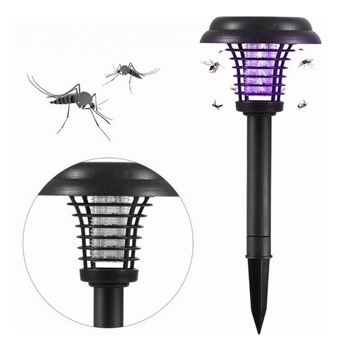Lámpara Solar Para Matar Mosquitos Luz De Jardín Al Aire Lib