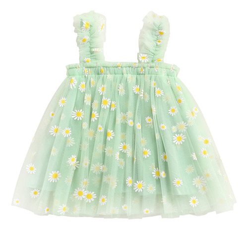 Mubineo Vestido Tutu De Tul Con Flores Para Nina Pequena, Ve