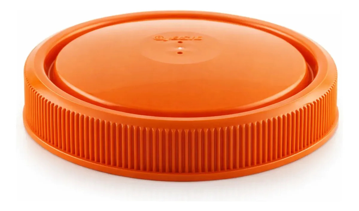 Tampa Com Diafragma Pulverizador Bomba Costal Jacto Pjh Orig Laranja