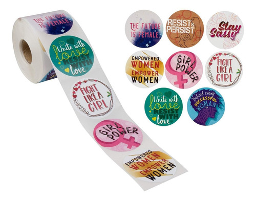 Stickers Calcos 500 Un. Feminista Origen U.s.a. (7bc9m39s)