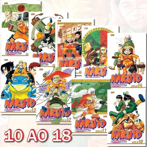 Naruto Gold 10 Ao 18! Mangá Panini! Nova E Lacrada