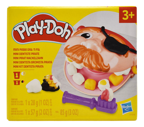 Play Doh Mini Dentista Bromista Pirata 85g Hasbro Color Multicolor