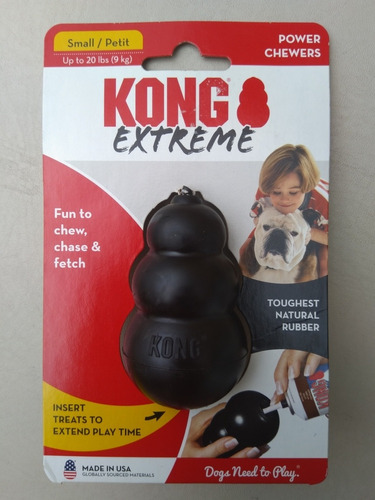 Juguete Kong Extreme Negro Small Chico Rubber Toy Original
