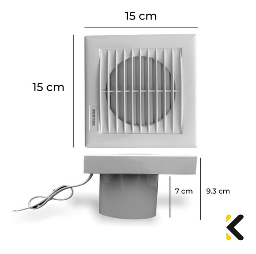 Imagen 5 de 6 de Extractor Aire 4 Blanco Surtek