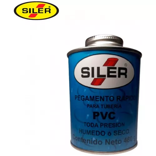 Cemento Para Pvc Siler 480 Grs Transparente