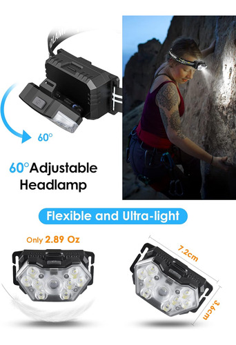 Paquete De 2 Faros Delanteros Led, 2000 Lúmenes Superbrillan