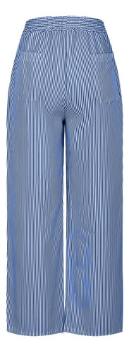 Pantalones Holgados Cómodos A Rayas Transpirables For Mujer
