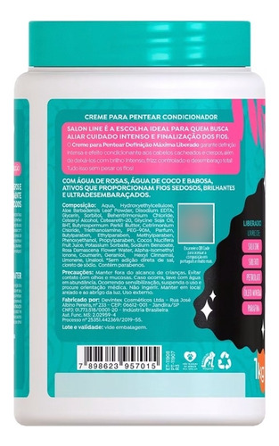 Creme De Pentear, Definição Máxima Liberada, Salon Line, 1kg