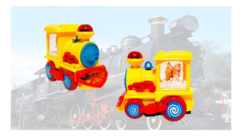Trem Locomotiva Solta Fumaça Luzes Som Brinquedo Infantil Pilha
