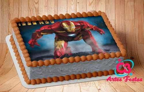 Homem De Ferro Iron Man M03 - Papel De Arroz Para Bolo