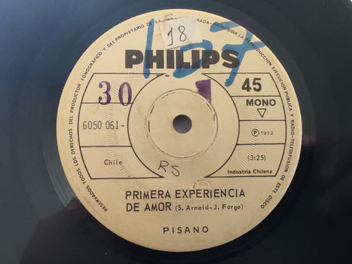 Vinilo Single De Pisano - Mi Caminar Tu Caminar ( Q141 (Usado)