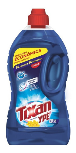 Jabón Liquido Para Lavarropas Tixan Ype 3lt Primavera 36 Lav