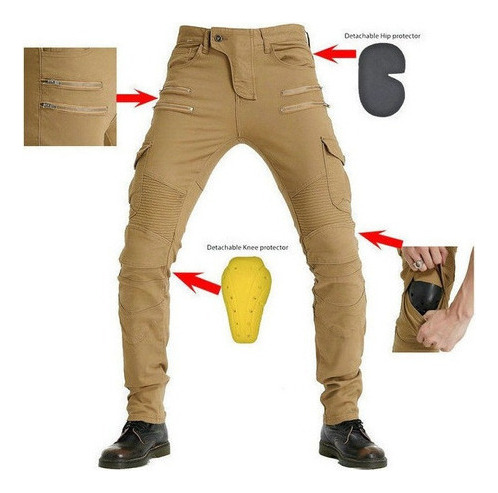 Pantalones De Motocross Para Hombre Pantalones Protectores D