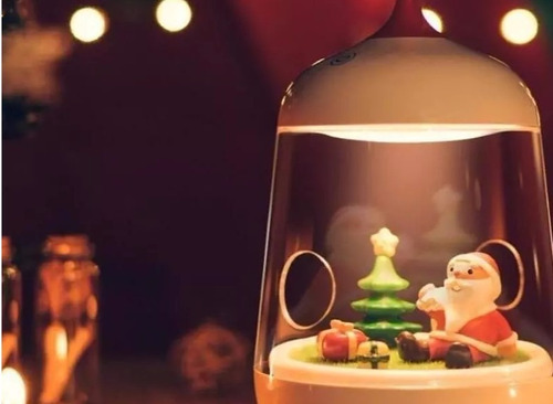 Imagen 6 de 8 de Lámpara De Mesa Led Luz De Noche Paisaje Navideño