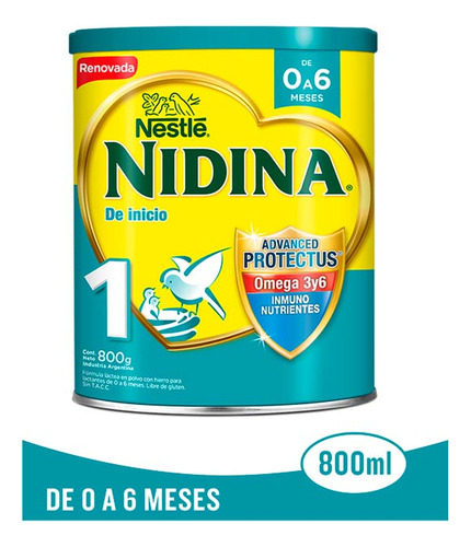 Leche En Polvo  Bebe 1 800 Gr Nidina