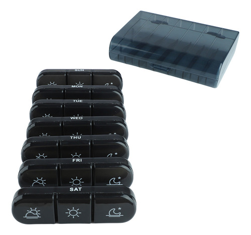 Js Organizador De Pastillas Portátil De 21 Rejillas, 3