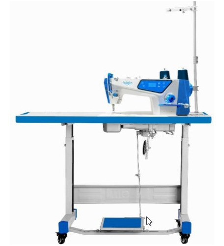 Máquina De Costura Reta Industrial Rt1046 Elgin Com Parada De Agulha e Controle De Velocidade