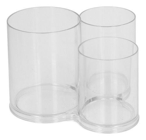 A Cilindro Transparente De Recipiente De Maquiagem De